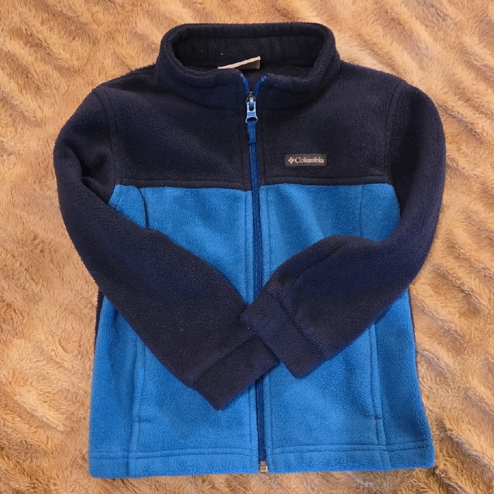 Columbia Blue and Black Fleece Jacket